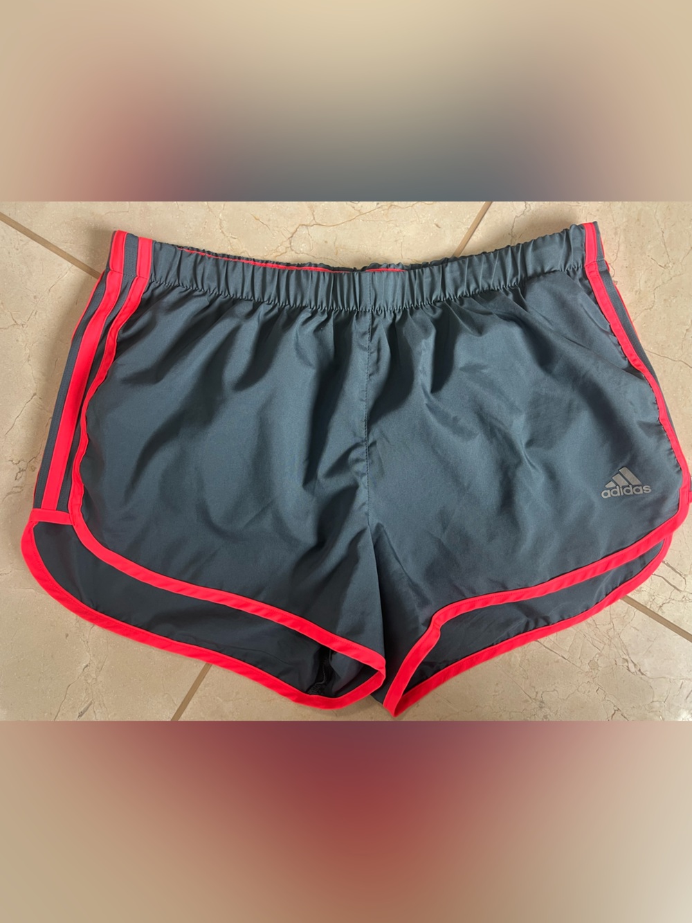 Adidas AKTIV Against Cancer Gray Pink Running Shorts Womens Size M GC6874